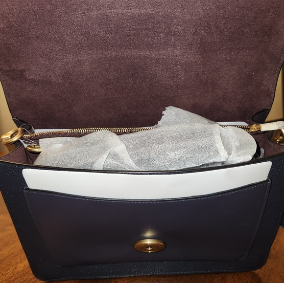 Coach Navy Blue Tabby Crossbody Bag - Picture 2 of 8